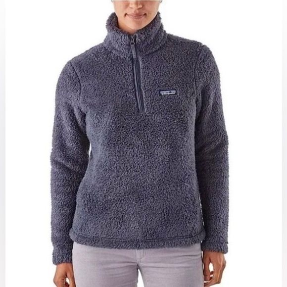 Patagonia Los Gatos 1/4 Zip Fleece Pullover Sweater in Smolder Blue, Size Small - Picture 1 of 14